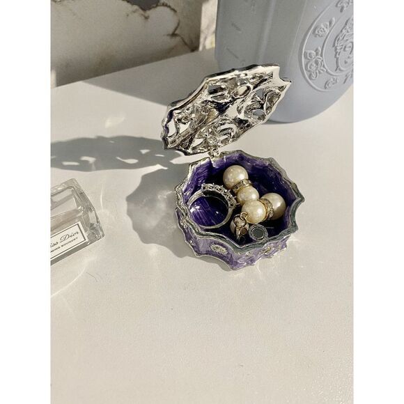 Taylor Avedon Vintage Purple Jewelry / Trinket Box - Picture 5 of 6